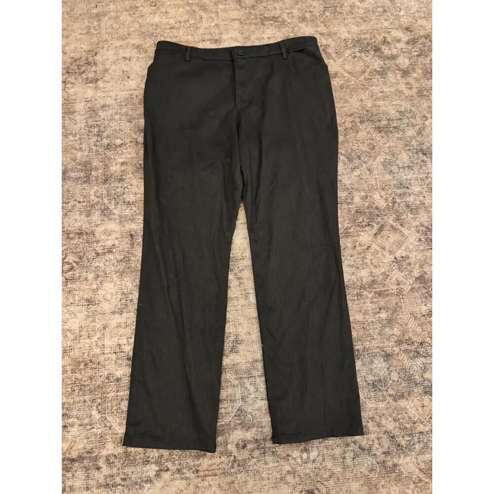 Lee Men's Black Relaxed Fit Straight Leg‎ Pants Size 18 Medium